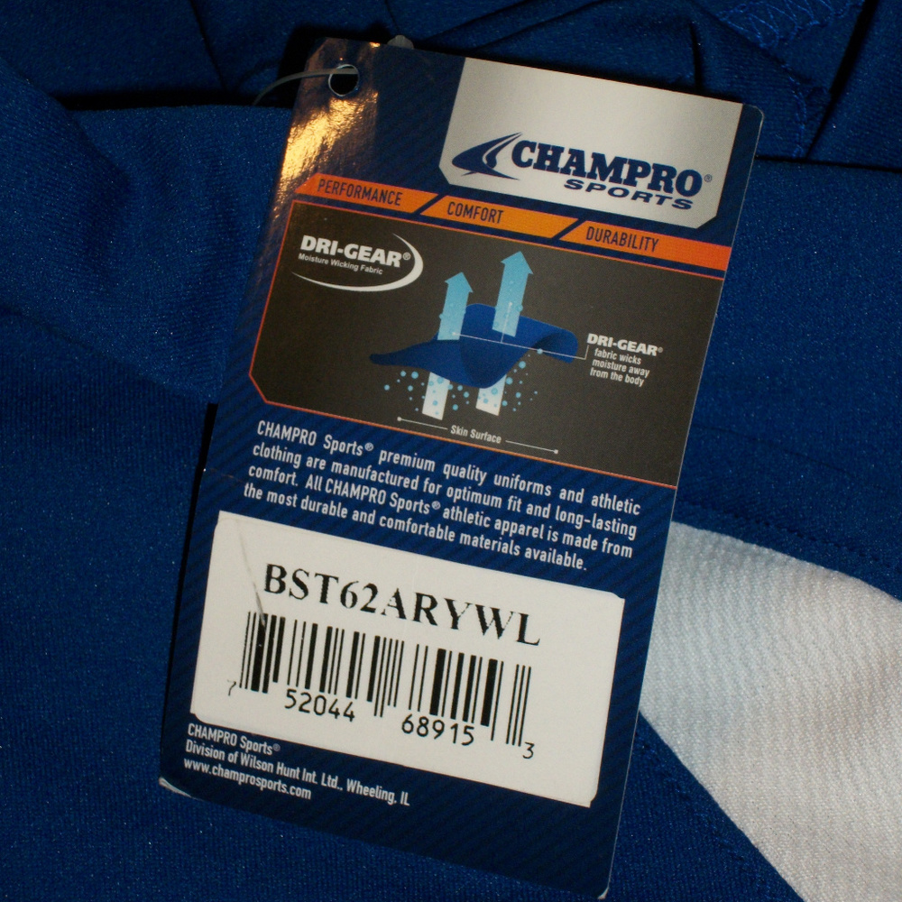 CHAMPRO Sz L Dri-Gear Polo Short Sleeve NWT - Picture 3 of 6